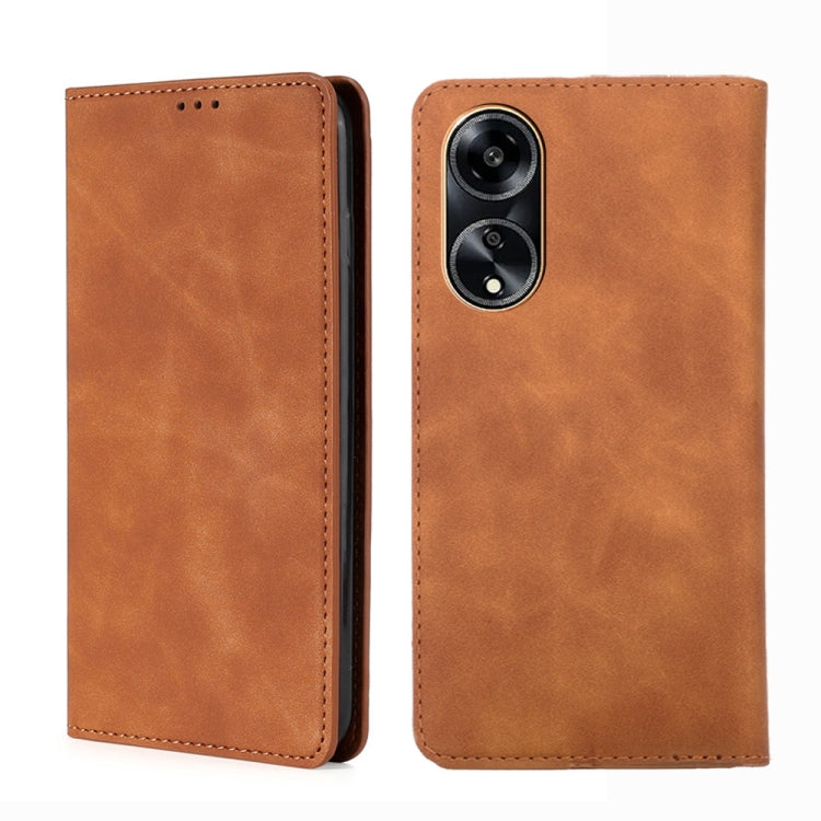 Custodia per telefono in pelle magnetica Skin Feel, For OPPO A1 5G, For OPPO Reno10 Pro+ 5G, For OPPO Reno10 Pro 5G China, For OPPO Reno10 5G China