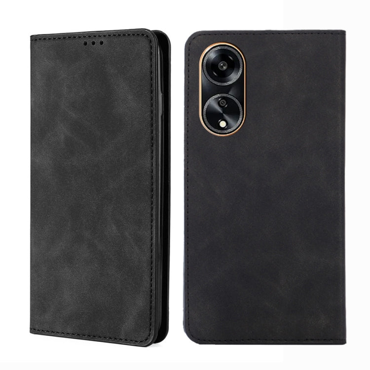 Custodia per telefono in pelle magnetica Skin Feel, For OPPO A1 5G, For OPPO Reno10 Pro+ 5G, For OPPO Reno10 Pro 5G China, For OPPO Reno10 5G China