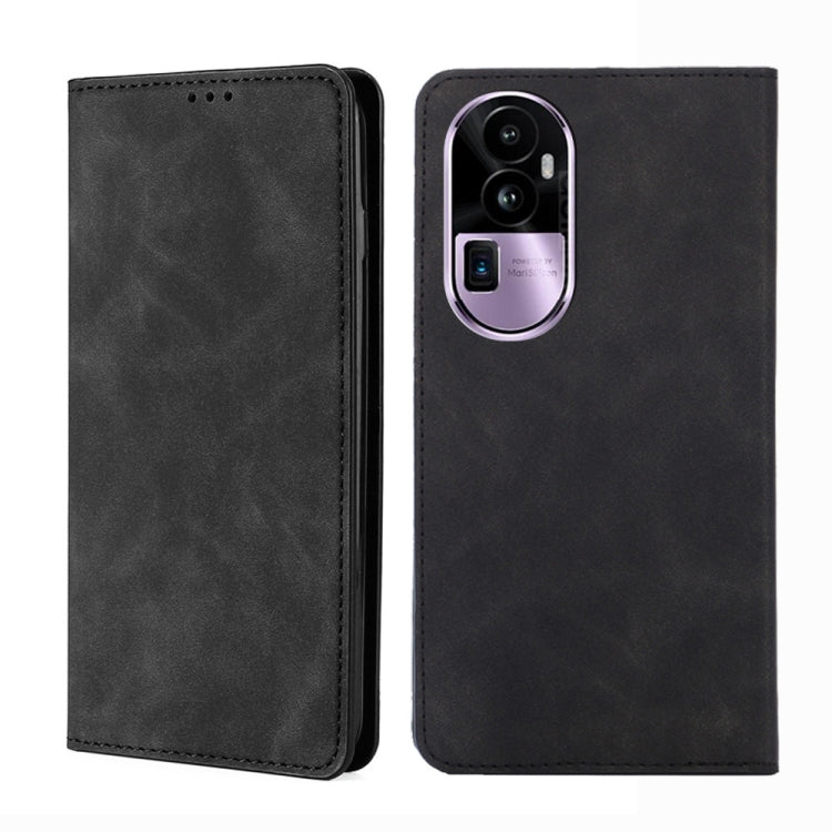 Custodia per telefono in pelle magnetica Skin Feel, For OPPO A1 5G, For OPPO Reno10 Pro+ 5G, For OPPO Reno10 Pro 5G China, For OPPO Reno10 5G China