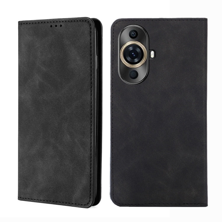 Custodia per telefono in pelle magnetica Skin Feel, For Huawei Mate 60, For Huawei Enjoy 60 Pro / nova 11i, For Huawi Enjoy 60X, For Huawei nova 11 Pro 4G / 11 Ultra 4G