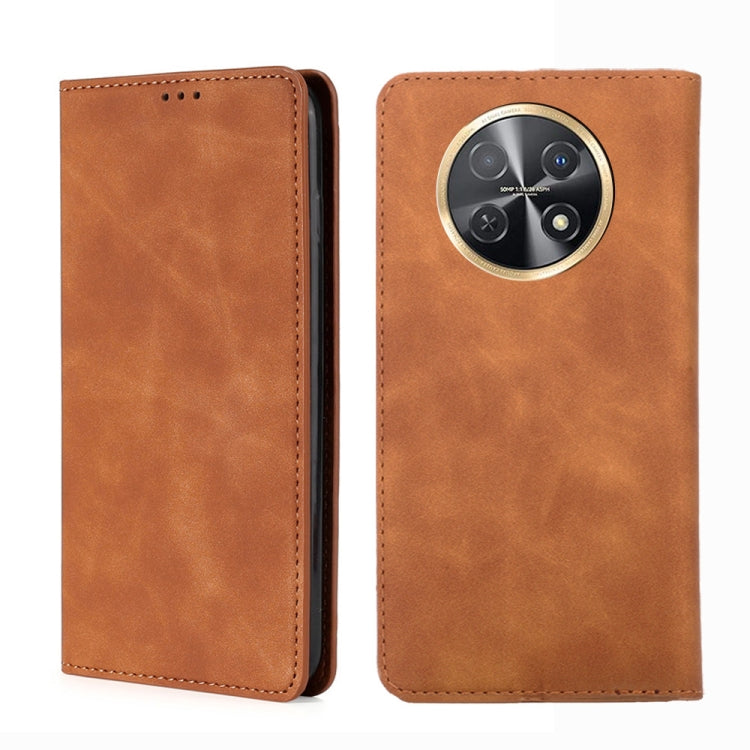 Custodia per telefono in pelle magnetica Skin Feel, For Huawei Mate 60, For Huawei Enjoy 60 Pro / nova 11i, For Huawi Enjoy 60X, For Huawei nova 11 Pro 4G / 11 Ultra 4G