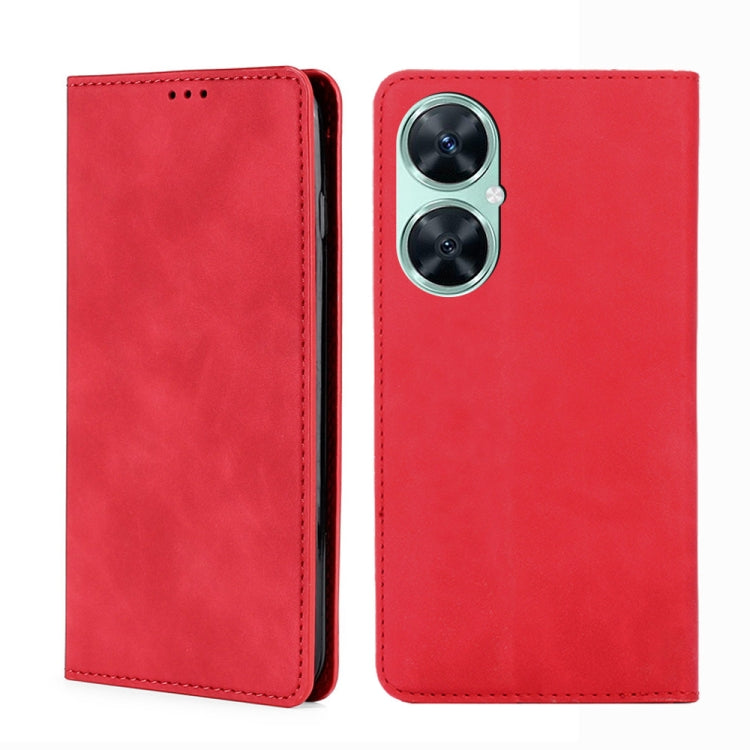 Custodia per telefono in pelle magnetica Skin Feel, For Huawei Mate 60, For Huawei Enjoy 60 Pro / nova 11i, For Huawi Enjoy 60X, For Huawei nova 11 Pro 4G / 11 Ultra 4G