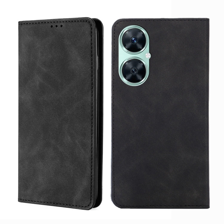 Custodia per telefono in pelle magnetica Skin Feel, For Huawei Mate 60, For Huawei Enjoy 60 Pro / nova 11i, For Huawi Enjoy 60X, For Huawei nova 11 Pro 4G / 11 Ultra 4G