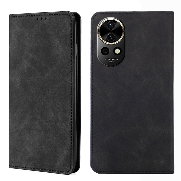 Custodia per telefono in pelle magnetica Skin Feel, For Huawei nova 12i 4G, For Huawei Pura 70, For Huawei nova 12 5G, For Huawei Mate 60 Pro / Pro+