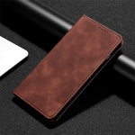 Custodia per telefono in pelle magnetica Skin Feel, For Huawei nova 12i 4G, For Huawei Pura 70, For Huawei nova 12 5G, For Huawei Mate 60 Pro / Pro+
