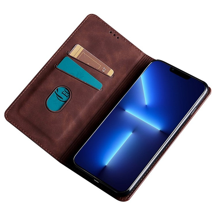 Custodia per telefono in pelle magnetica Skin Feel, For Huawei nova 12i 4G, For Huawei Pura 70, For Huawei nova 12 5G, For Huawei Mate 60 Pro / Pro+