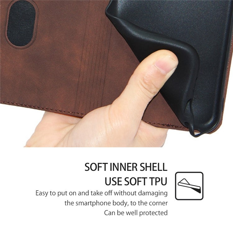 Custodia per telefono in pelle magnetica Skin Feel, For Huawei nova 12i 4G, For Huawei Pura 70, For Huawei nova 12 5G, For Huawei Mate 60 Pro / Pro+