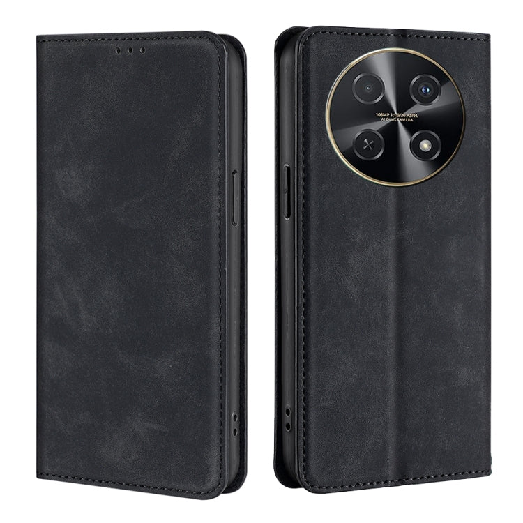 Custodia per telefono in pelle magnetica Skin Feel, For Huawei nova 12i 4G, For Huawei Pura 70, For Huawei nova 12 5G, For Huawei Mate 60 Pro / Pro+