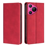 Custodia per telefono in pelle magnetica Skin Feel, For Huawei nova 12i 4G, For Huawei Pura 70, For Huawei nova 12 5G, For Huawei Mate 60 Pro / Pro+