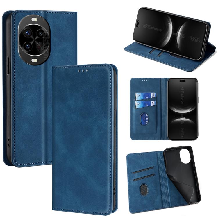 Custodia per telefono in pelle magnetica Skin Feel, For Huawei nova 14 Pro 5G, For Huawei nova 14 5G, For Huawei Pura 70 Pro / Pro+, For Huawei Pura 70 Ultra