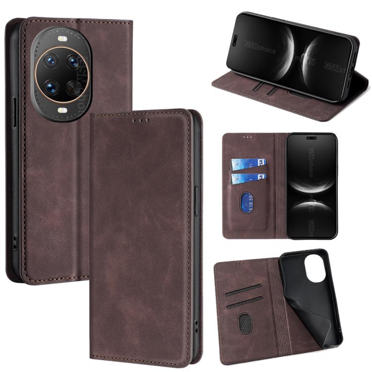 Custodia per telefono in pelle magnetica Skin Feel, For Huawei nova 15, For Huawei Mate 80 Pro Max 5G, For Huawei Mate 80 5G, For Huawei nova 14 Ultra 5G