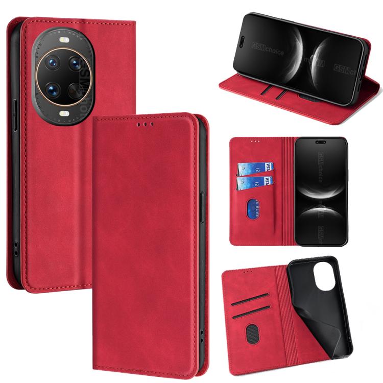 Custodia per telefono in pelle magnetica Skin Feel, For Huawei nova 15, For Huawei Mate 80 Pro Max 5G, For Huawei Mate 80 5G, For Huawei nova 14 Ultra 5G
