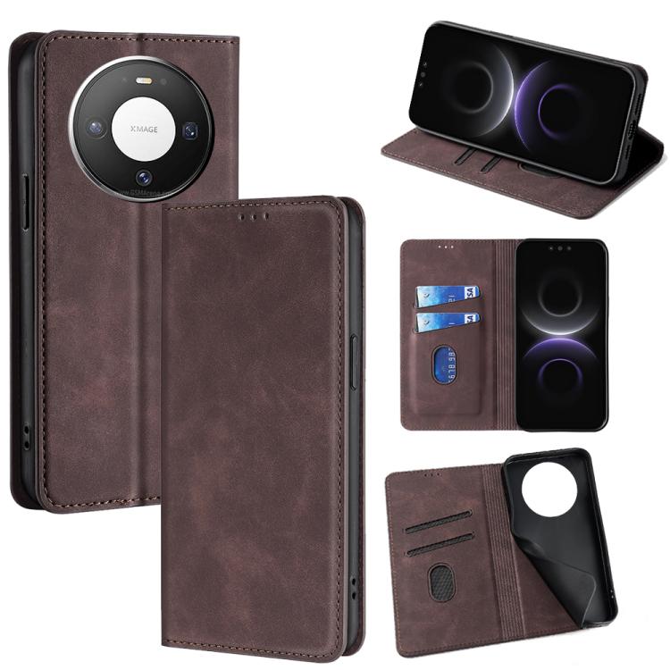 Custodia per telefono in pelle magnetica Skin Feel, For Huawei nova 15, For Huawei Mate 80 Pro Max 5G, For Huawei Mate 80 5G, For Huawei nova 14 Ultra 5G