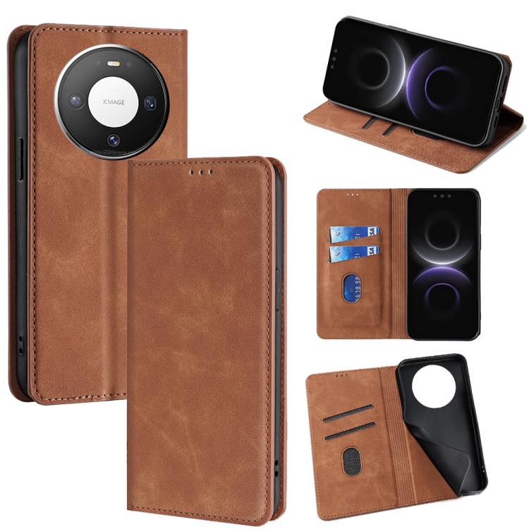 Custodia per telefono in pelle magnetica Skin Feel, For Huawei nova 15, For Huawei Mate 80 Pro Max 5G, For Huawei Mate 80 5G, For Huawei nova 14 Ultra 5G