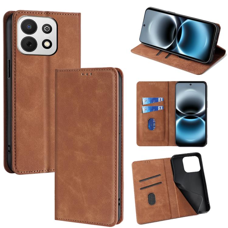 Custodia per telefono in pelle magnetica Skin Feel, For Huawei Enjoy 90 Pro Max 5G, For Huawei Enjoy 90 Plus 5G, For Huawei nova 15 Ultra, For Huawei nova 15 Pro