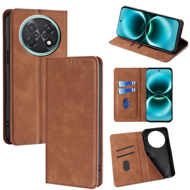 Custodia per telefono in pelle magnetica Skin Feel, For Huawei Enjoy 90 Pro Max 5G, For Huawei Enjoy 90 Plus 5G, For Huawei nova 15 Ultra, For Huawei nova 15 Pro