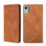 Custodia per telefono in pelle magnetica Skin Feel, For Nokia C12, For Nokia G42 5G, For Nokia C22, For Nokia C32