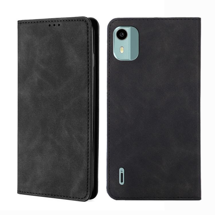 Custodia per telefono in pelle magnetica Skin Feel, For Nokia C12, For Nokia G42 5G, For Nokia C22, For Nokia C32