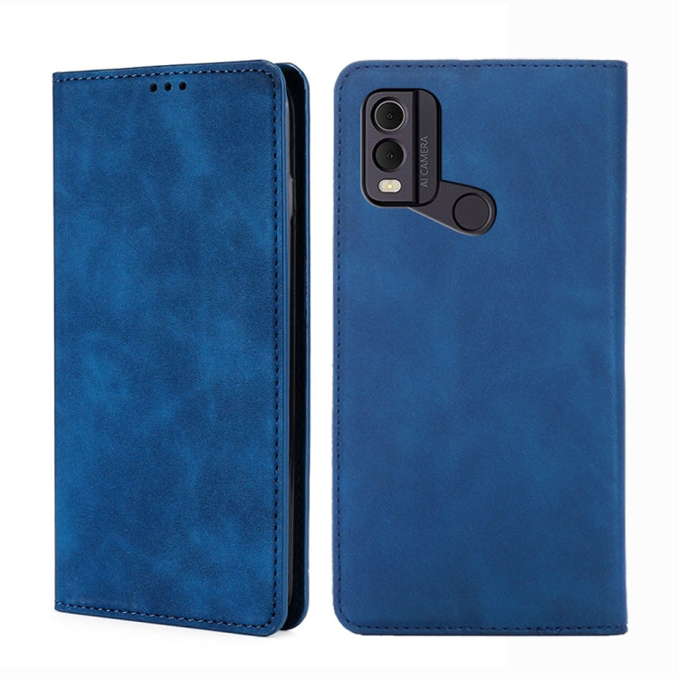 Custodia per telefono in pelle magnetica Skin Feel, For Nokia C12, For Nokia G42 5G, For Nokia C22, For Nokia C32