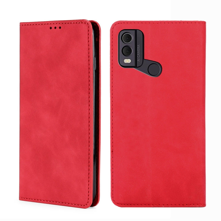 Custodia per telefono in pelle magnetica Skin Feel, For Nokia C12, For Nokia G42 5G, For Nokia C22, For Nokia C32