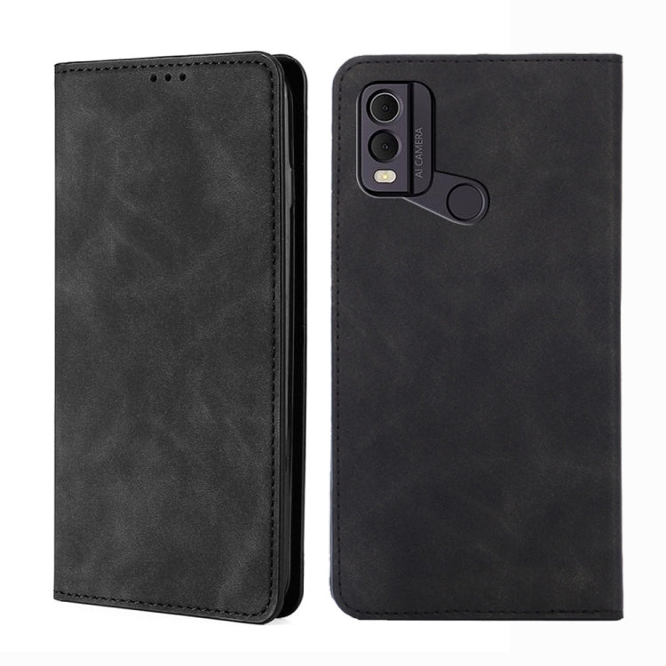 Custodia per telefono in pelle magnetica Skin Feel, For Nokia C12, For Nokia G42 5G, For Nokia C22, For Nokia C32