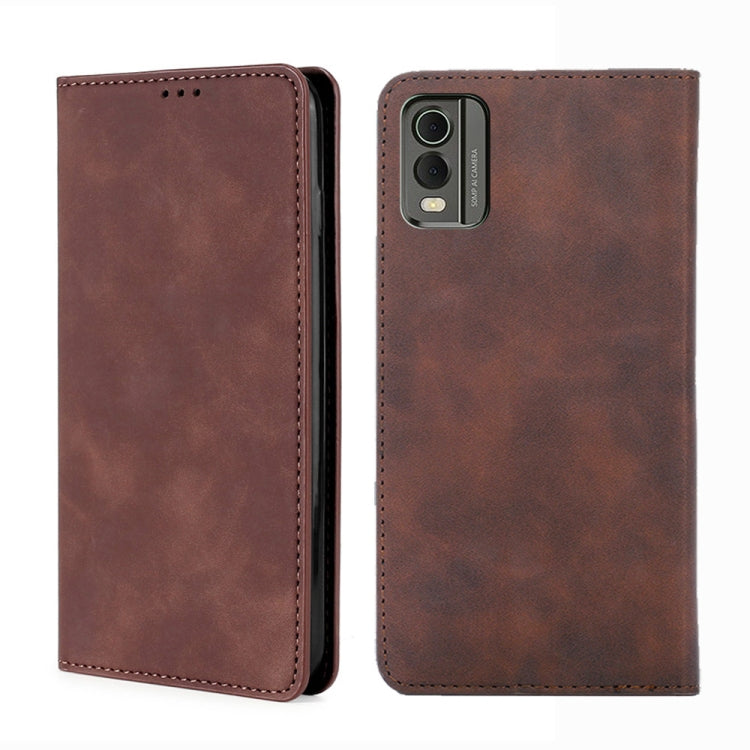 Custodia per telefono in pelle magnetica Skin Feel, For Nokia C12, For Nokia G42 5G, For Nokia C22, For Nokia C32