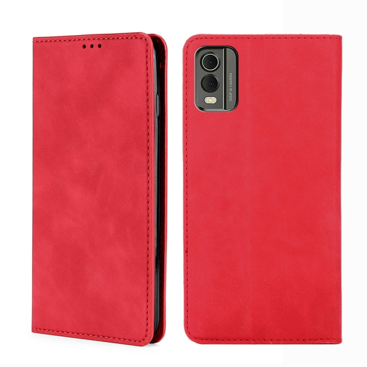 Custodia per telefono in pelle magnetica Skin Feel, For Nokia C12, For Nokia G42 5G, For Nokia C22, For Nokia C32