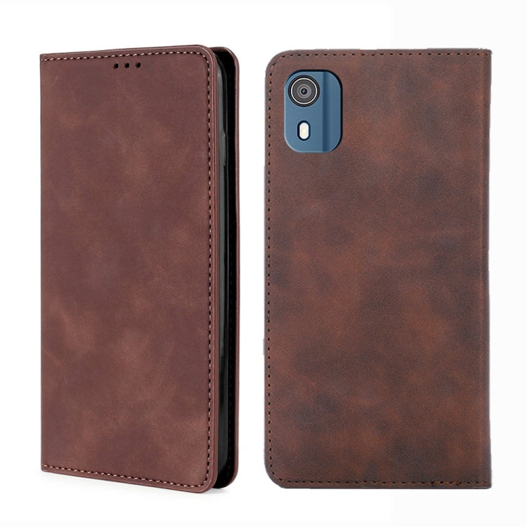 Custodia per telefono in pelle magnetica Skin Feel, For Nokia G11 Plus, For Nokia C300 4G US Version, For Nokia C110 4G, For Nokia C02 TA-1522
