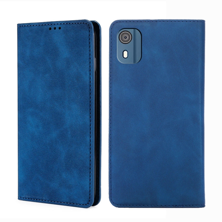 Custodia per telefono in pelle magnetica Skin Feel, For Nokia G11 Plus, For Nokia C300 4G US Version, For Nokia C110 4G, For Nokia C02 TA-1522