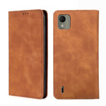 Custodia per telefono in pelle magnetica Skin Feel, For Nokia G11 Plus, For Nokia C300 4G US Version, For Nokia C110 4G, For Nokia C02 TA-1522