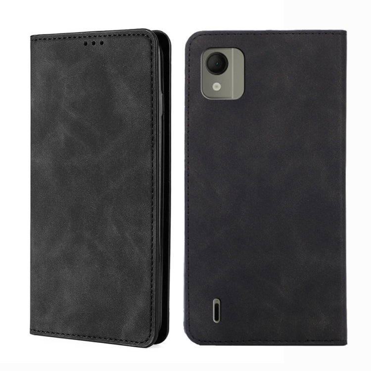 Custodia per telefono in pelle magnetica Skin Feel, For Nokia G11 Plus, For Nokia C300 4G US Version, For Nokia C110 4G, For Nokia C02 TA-1522