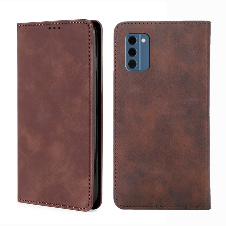 Custodia per telefono in pelle magnetica Skin Feel, For Nokia G11 Plus, For Nokia C300 4G US Version, For Nokia C110 4G, For Nokia C02 TA-1522