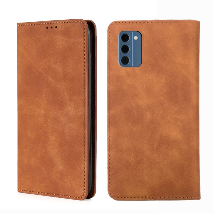 Custodia per telefono in pelle magnetica Skin Feel, For Nokia G11 Plus, For Nokia C300 4G US Version, For Nokia C110 4G, For Nokia C02 TA-1522