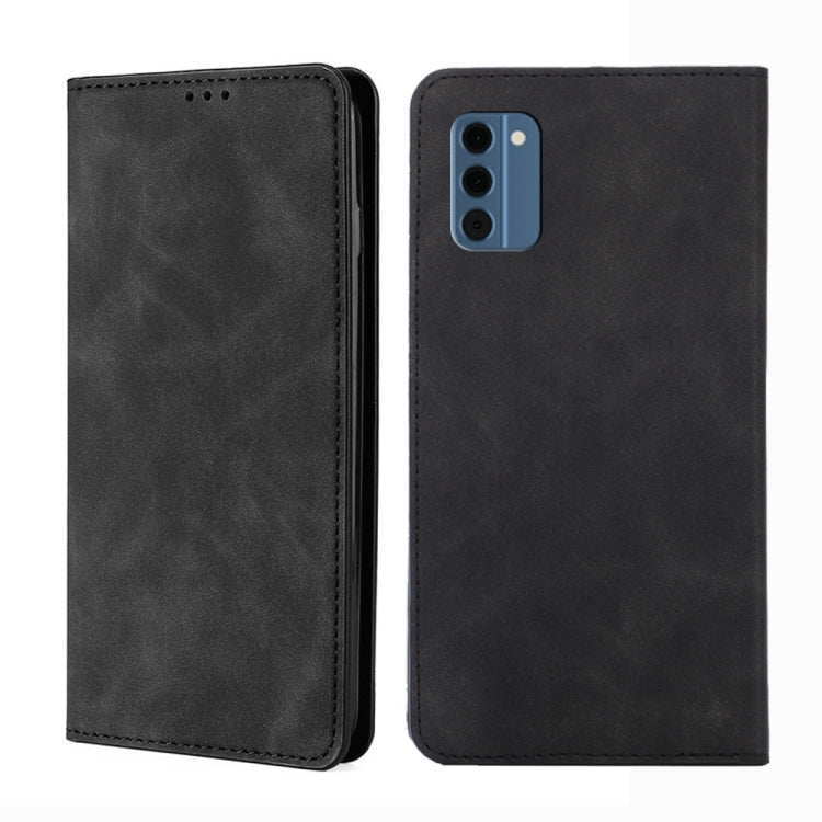 Custodia per telefono in pelle magnetica Skin Feel, For Nokia G11 Plus, For Nokia C300 4G US Version, For Nokia C110 4G, For Nokia C02 TA-1522