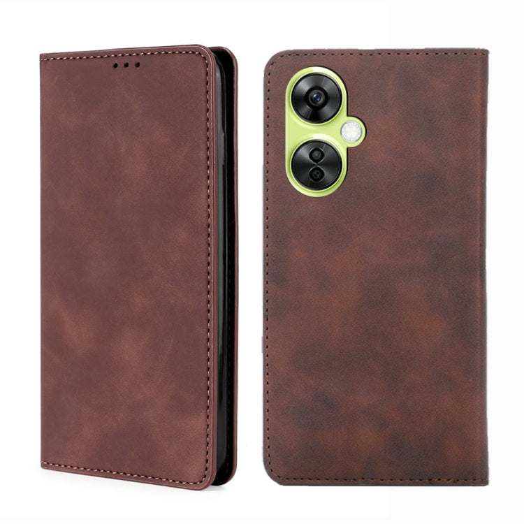 Custodia per telefono in pelle magnetica Skin Feel, For OnePlus Nord CE 3 Lite 5G
