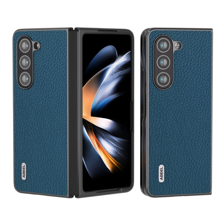 Custodia in vera pelle Litchi per Samsung Galaxy Z Flip6