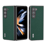 Custodia in vera pelle Litchi per Samsung Galaxy Z Flip6