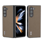 Custodia in vera pelle Litchi per Samsung Galaxy Z Flip6