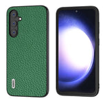 Custodia in vera pelle Litchi per Samsung Galaxy Z Flip6