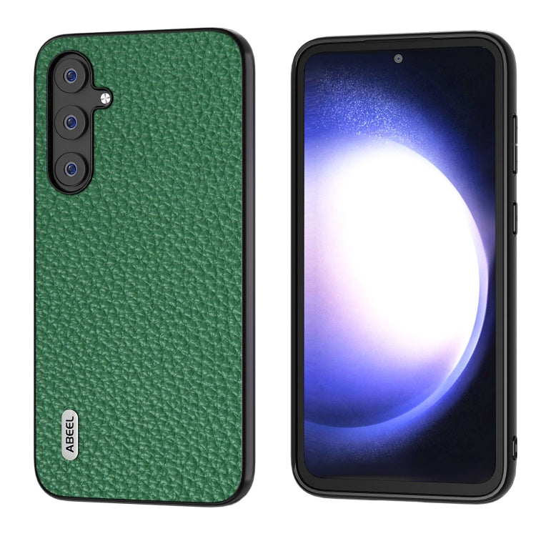 Custodia in vera pelle Litchi per Samsung Galaxy Z Flip6