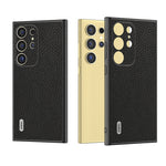 Custodia in vera pelle Litchi per Samsung Galaxy Z Flip6