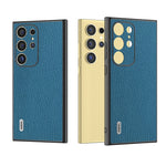 Custodia in vera pelle Litchi per Samsung Galaxy Z Flip6
