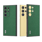 Custodia in vera pelle Litchi per Samsung Galaxy Z Flip6