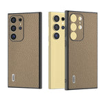 Custodia in vera pelle Litchi per Samsung Galaxy Z Flip6