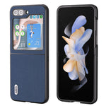 Custodia in pelle per Samsung Galaxy Z Flip6 e compatibili