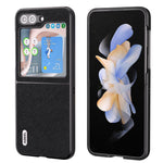 Custodia in vera pelle con trama incrociata per Samsung Galaxy Z