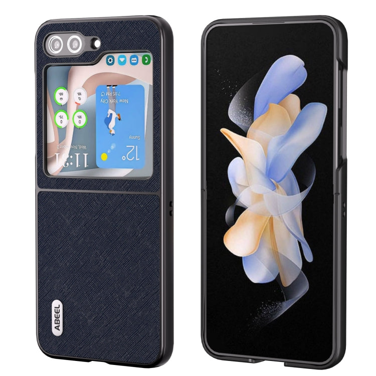 Custodia in vera pelle con trama incrociata per Samsung Galaxy Z