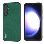 Custodia in vera pelle con trama incrociata per Samsung Galaxy Z