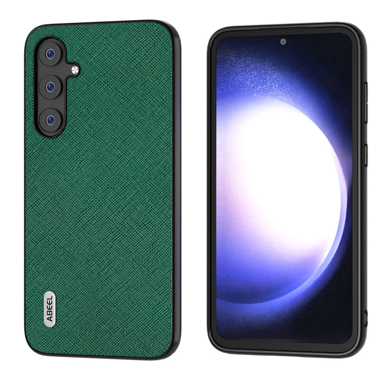 Custodia in vera pelle con trama incrociata per Samsung Galaxy Z