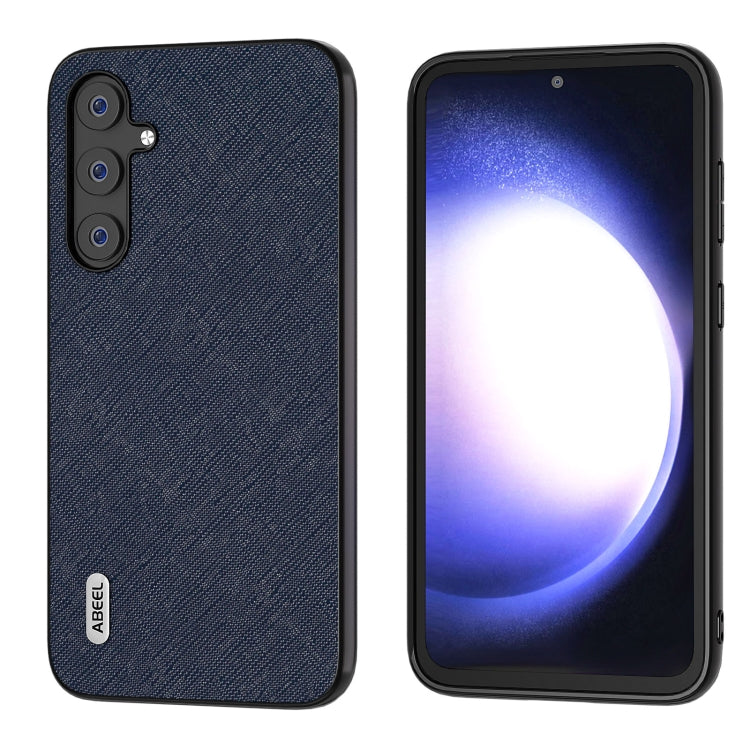 Custodia in vera pelle con trama incrociata per Samsung Galaxy Z